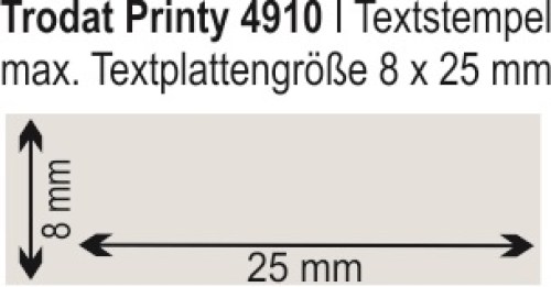 Trodat Printy 4910 | bis zu 3 Zeilen